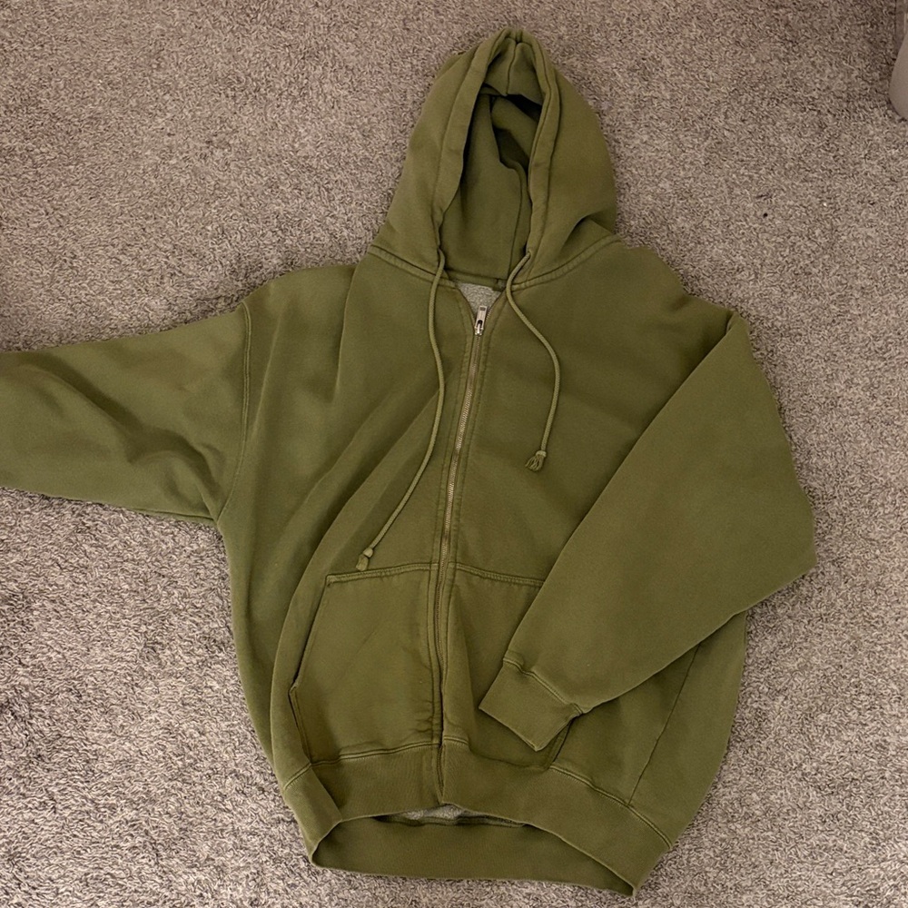 Brandy Melville Green Oversized Sweatshirt